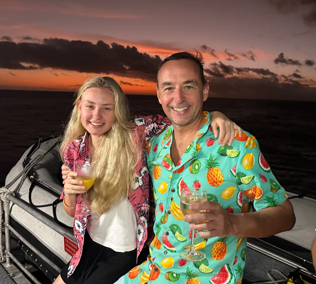 James and Bella, the father-daughter dive team behind The Dive Order